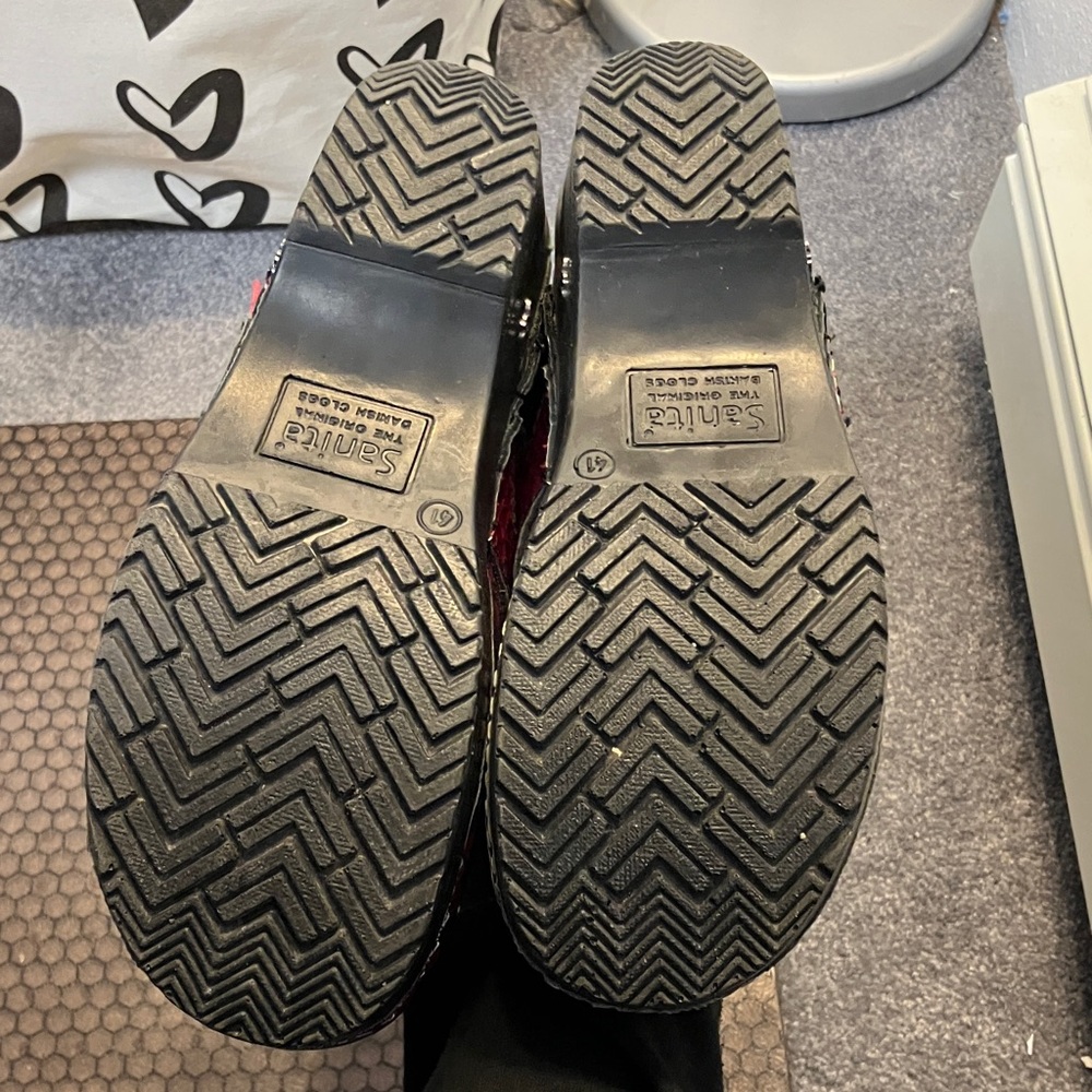 Sanita Magenta Patterned Clogs - Picture 4 of 4